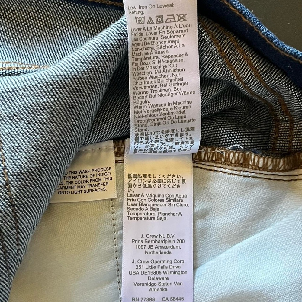 NWT J. Crew Indigo A-Line Denim Skirt - Picture 6 of 8